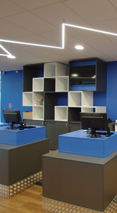 Agencement de magasin - Meubles sur-mesure